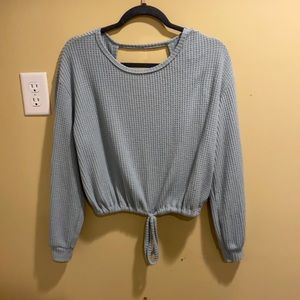 hollister draw string waist sweater